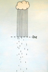 ilustración lloviendo